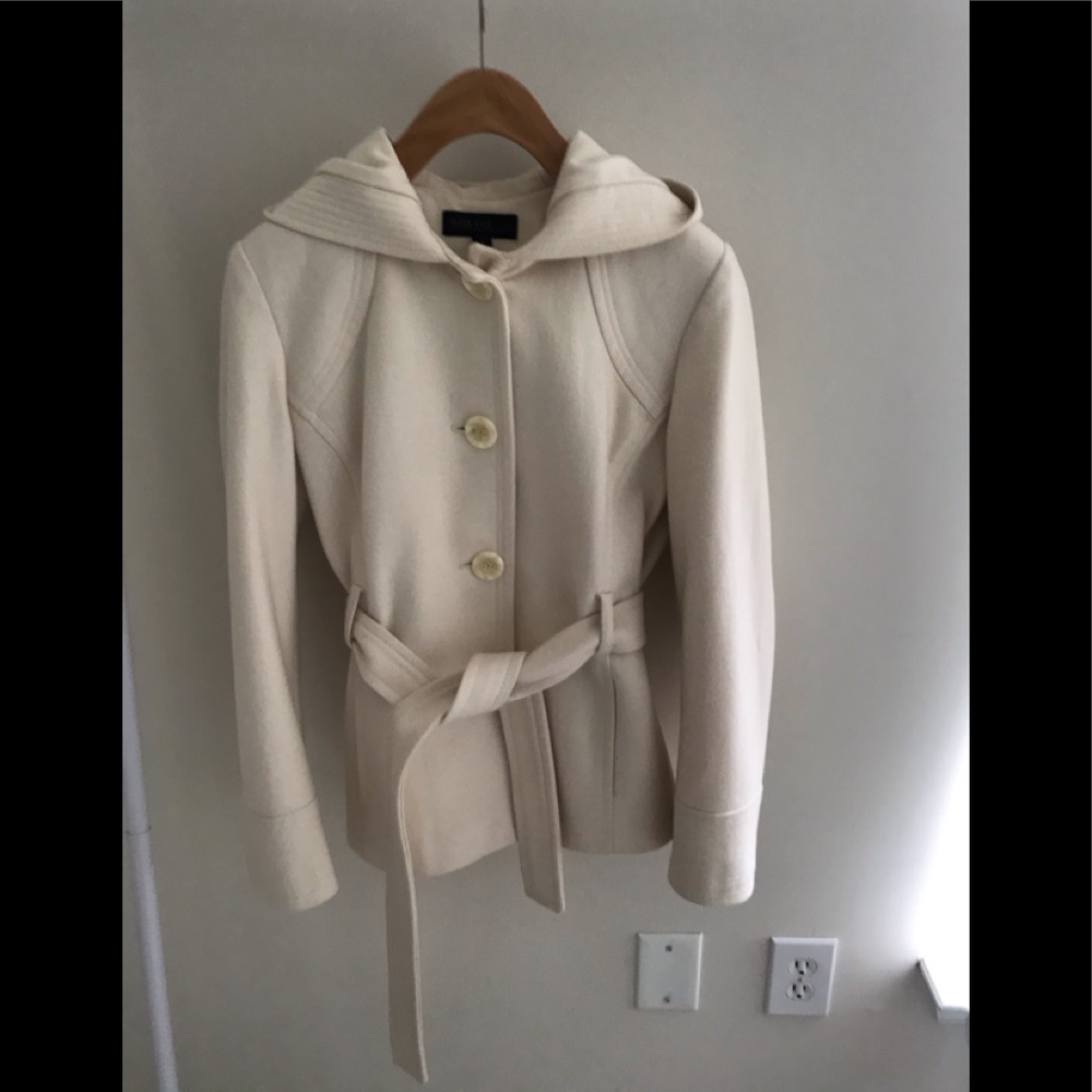 Jason Kole Winter Coat with Hood & Belt: Size: Sm